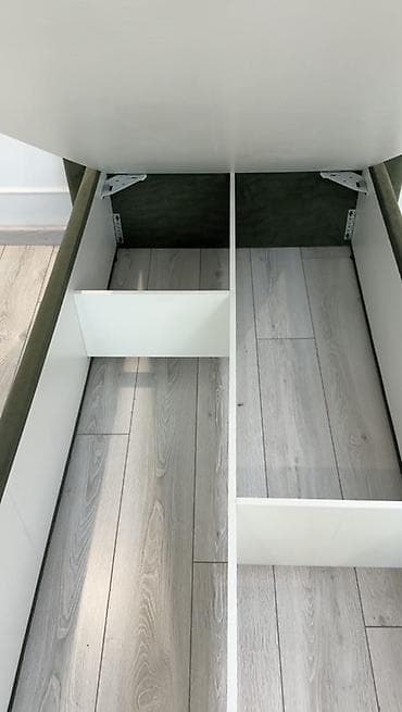 двухъярусная кровать для взрослых с диваном: Односпальная кровать, Новый, С мягким изголовьем, длина - 200 см — 4