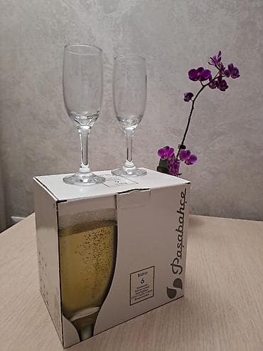 Кухонные принадлежности: Набор бокалов для шампанского Pasabahce Bistro. - В комплекте: 6 — 1