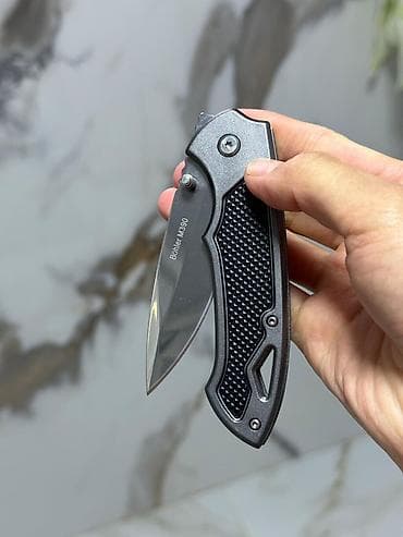 скотч с надписью: Складной нож EDC - Тип: карманный складной нож с осевым винтом и — 5