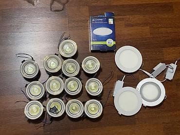 Софиты цена за всё что на фото Б/у состояние хорошее 13 мал по 5w 3