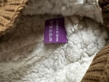 детский зимний комбез для новорождённых: Комплект, цвет - Коричневый, Б/у — 3