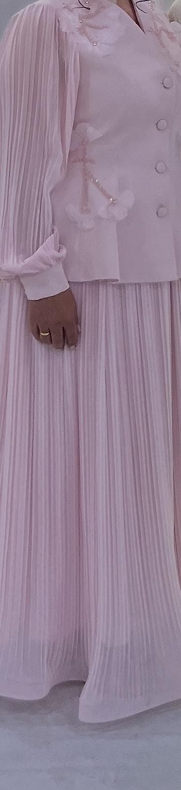 костюм на свадьбу: Костюм с юбкой, Модель юбки: Плиссе, Макси, Жилет, Турция, M — 2