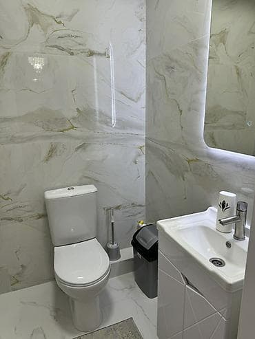ts group: 3 комнаты, 85 м², Тунгуч мкр Элитка, 3 этаж, Дизайнерский ремонт — 9