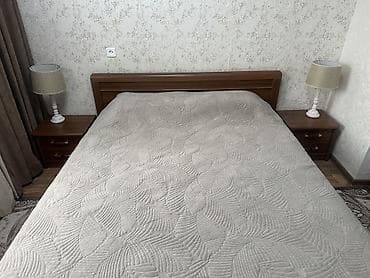 спальный кровать бу: Спальный гарнитур, Б/у, Двуспальная кровать, Шкаф, Комод, МДФ, Самовывоз — 3