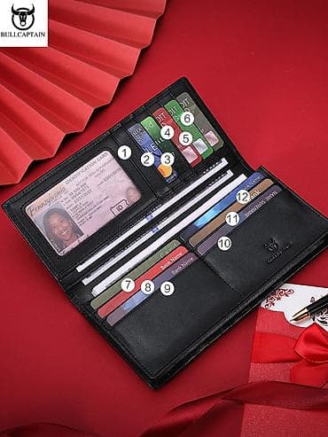 тонкий кошелек: Портмоне Статус начинается с деталей. Элегантный мужской кошелёк из — 4