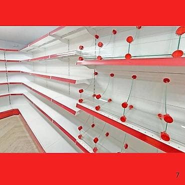 Торговый стеллаж металлическая полка для магазина, железная мебель — 7