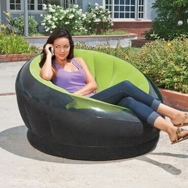 надувные кресла кровати: Жел толтурма кресло, Жаңы, Акысыз жеткирүү, Өзү алып кетүү, Акылуу жеткирүү, түсү - Сары — 9