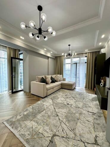 2 бөлмө, 87 м², Элитка, 5 кабат, Дизайнердик ремонт