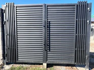 каркас дома: Металлические ворота для частного дома/усадьбы - Типы: распашные и — 29