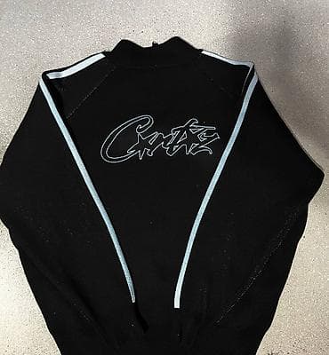 милицейская футболка: Кофта/толстовка на молнии Corteiz (CRTz) - Цвет: черный - Крой — 3