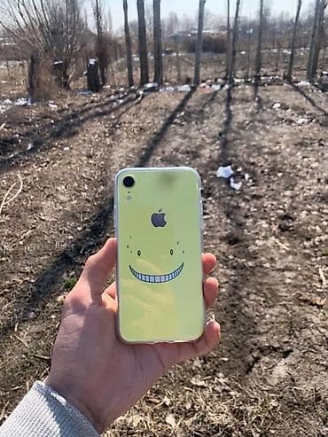 Apple iPhone: IPhone Xr, Б/у, 128 ГБ, Желтый, Защитное стекло, Кабель, Чехол, 100 % — 5