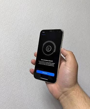 face id: IPhone 11, Б/у, 128 ГБ, Белый, Защитное стекло, Чехол, Кабель, 78 % — 2