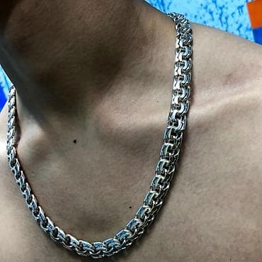 Жеке буюмдар: Серебряная цепь Бисмарк 90 грамм Серебряные Цепи и Браслеты — 5