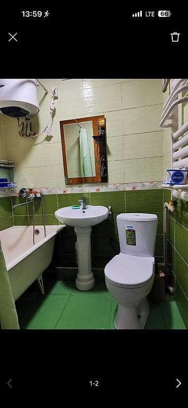 10 мкр: 2 комнаты, Собственник, С мебелью полностью — 4