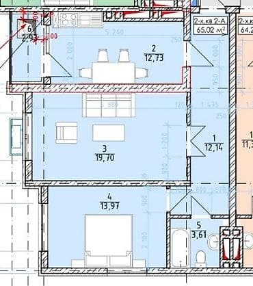 скрябина советская: 2 комнаты, 63 м², Индивидуалка, 3 этаж, Косметический ремонт — 2