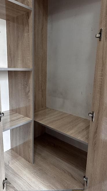 стенка мебель бу: Угловой шкаф-гардероб из ЛДСП в цвете «дуб сонома» с модулем — 6