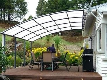 Газонокосилки: Навес, Арочный, Металл, Поликарбонат, Установка — 6