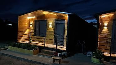 nice house: Гостевой домик/мини-дом с террасой - Каркасный домик с фасадом из — 1