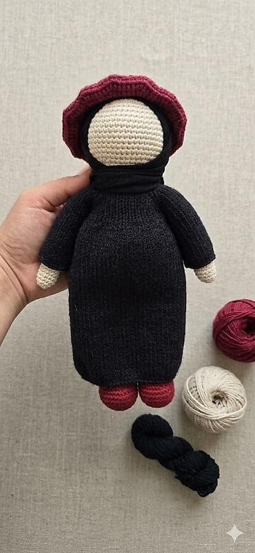 костюм черный: Мусульманские куклы ручной работы на заказ. - Ручная работа, мягкая — 9