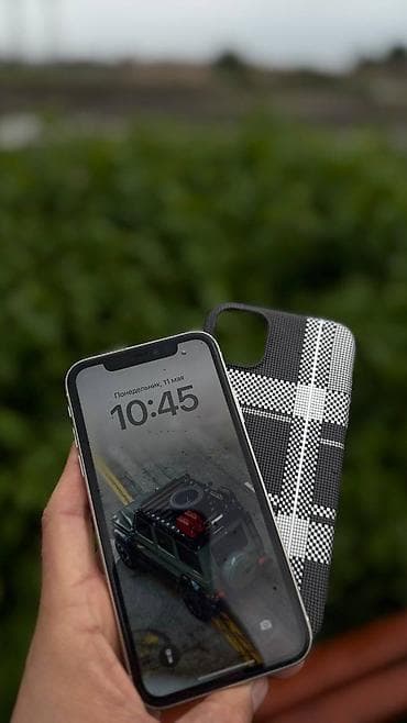 Техника и электроника: IPhone 11, Б/у, 128 ГБ, Белый, Чехол, 70 % — 4