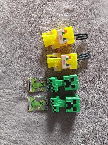 карточка: Мини-фигурки Minecraft Алекс : руки подвижные, стоимость 150 Крипер  — 1