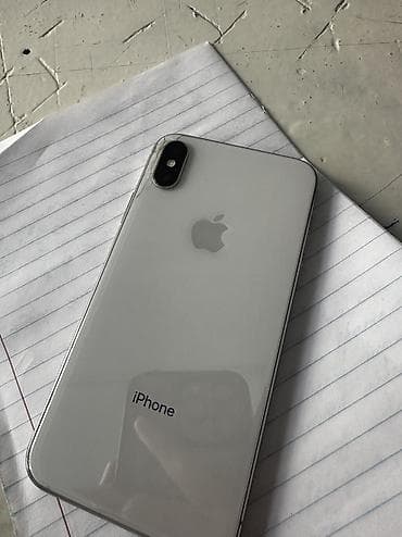 IPhone X, Колдонулган, 64 ГБ, White Titanium, Заряддоочу түзүлүш, Коргоочу айнек, Каптама, Бөлүп төлөө менен, 100 % — 1