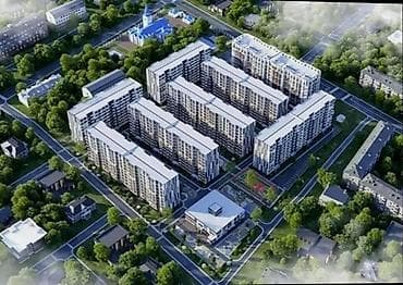 Батирлер: 1 бөлмө, 48 м², Элитка, 5 кабат, Даяр ПСО (өзү оңдоп түзөтүп бүтүү үчүн) — 1