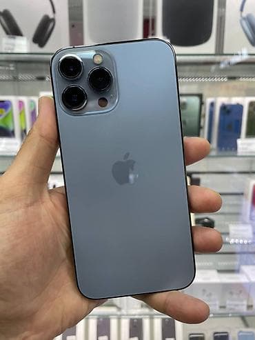 iphone 13 pro max бу: IPhone 13 Pro Max, Б/у, 128 ГБ, Голубой, Зарядное устройство, 83 % — 1