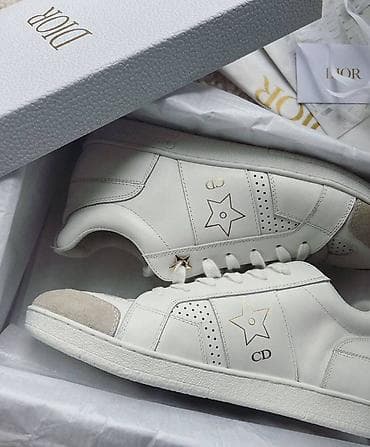 оригинал красовки: Мужские кроссовки, 39, 39.5, 40, Dior, Новый, цвет - Белый, Бесплатная доставка — 1