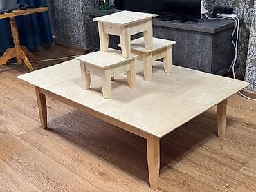 теннисные столы бишкек: Национальный кыргызский стол, Новый, Не раскладной, Дерево, цвет - Бежевый — 3