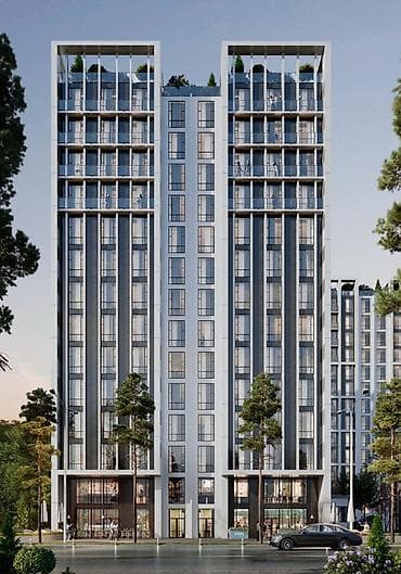 Квартиры: 3 комнаты, 101 м², Вефа ТЦ Элитка, 3 этаж, ПСО (под самоотделку) — 3