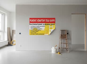 Отделочные работы Ремонт квартир Шпаклёвка стен, потолков откосов