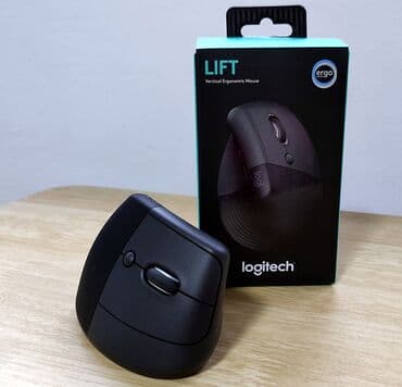 акустические системы logitech со светомузыкой: Беспроводная вертикальная мышь Logitech Lift, graphite — 3