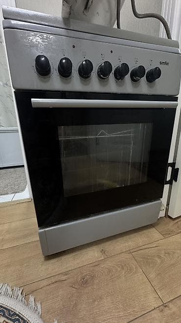 Газовая плита Simfer с духовым шкафом - 4 газовые конфорки с