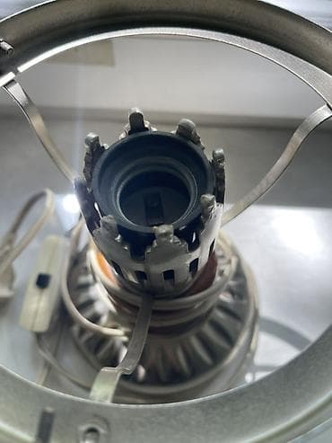 Освещение: Настольная лампа ретро-стиля (каркас без плафона) - Материал: металл — 2