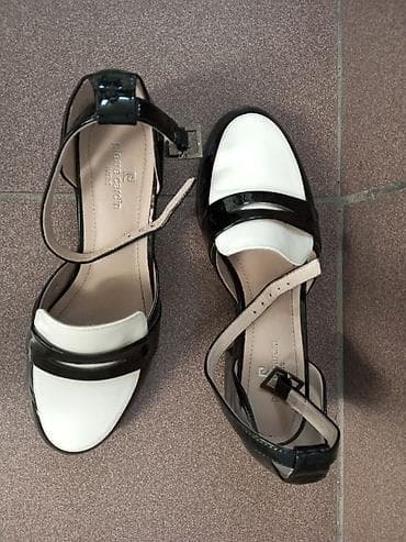 cardin: Туфли Pierre Cardin, женские, двуцветные (черный/молочный), из — 1