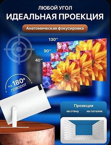 Портативный LED-проектор с пультом ДУ - Компактный цилиндрический — 2