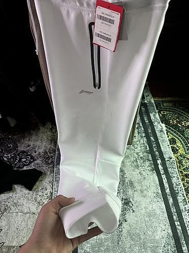 спорт брюки: Белые спортивные брюки ACTIVE - Размер: XL (указан на ярлыке) - — 5