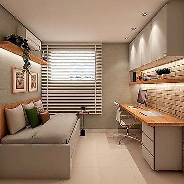 Стол жана отургуч комплекттери: Буйрутма эмеректер, Конок бөлмөсү, Ашкана гарнитурасы, Шкаф, Керебет — 6