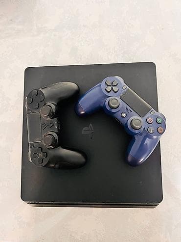Техника жана электроника: Продам PS4 Slim 500gb Консоль в хорошем состоянии, не шумит — 1