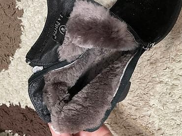 Сабо: Сапоги зимние (LION) Размер 37 Натуральная замша и мех натуральный — 4