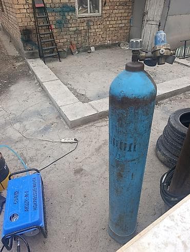 носос водиной: Промышленный газовый баллон, Наполнение: Кислород, Применение: Сварка и резка — 1