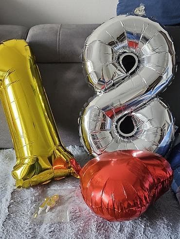 учёт российский номер российский: Шары, свечки "18". то что на фото. забрать с 5 мкр — 1