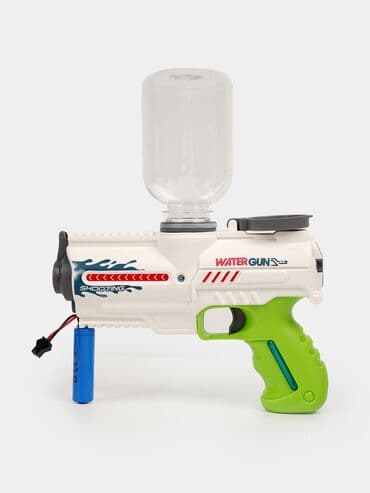 пистолет стреляет орбизами: 🔫 Электрический водяной пистолет 💦 Стреляет мощной струёй воды — — 1