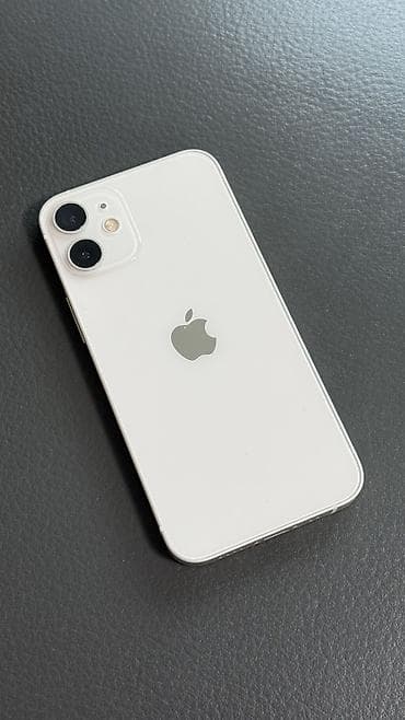 IPhone 12, Колдонулган, 128 ГБ, Ак, Коргоочу айнек, Каптама, 87 % — 2