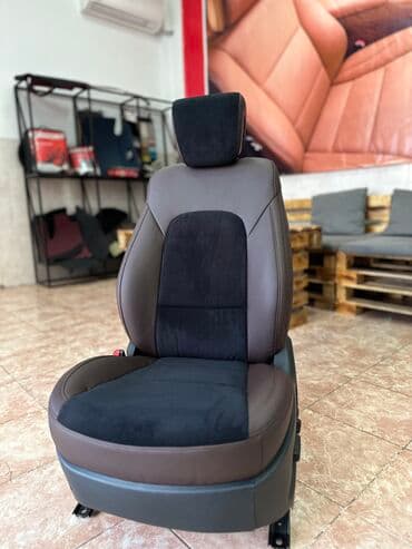 чехол кресло: Чехлы Экокожа, С подушкой, цвет - Черный, Toyota, Новый, Самовывоз — 5