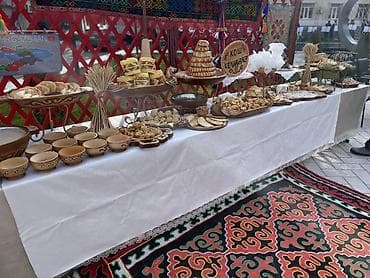 кыргызский стол: Көчмө банкеттер | Ашпозчулар | Фуршет столу — 4