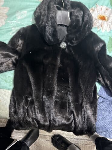 спортивные костюмы женские больших размеров: Россияйская Шубка, черного цвета размер 48-50 состояние идеальное — 2