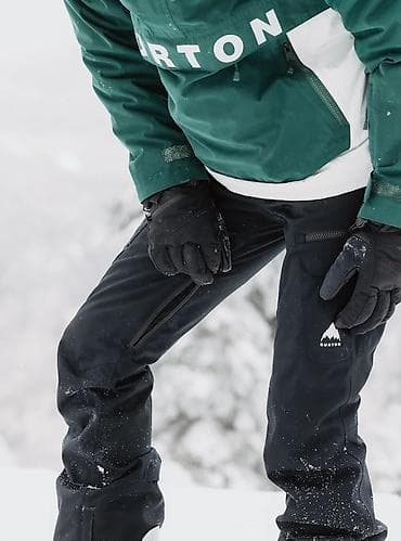 штаны зимние: Женские лыжные штаны Burton, Для сноуборда, 52 (XL), С утеплителем, Снегозащитная юбка — 1