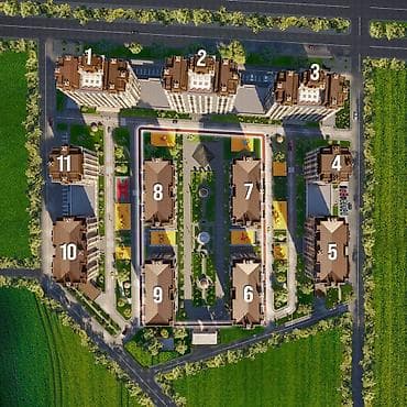 2 комнаты, 80 м², Асанбай мкр Элитка, 5 этаж, ПСО (под самоотделку) — 5
